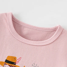 Load image into Gallery viewer, 81129SE- Spot malwee summer clothes European and American children's cute little girl printed round neck short-sleeved tops