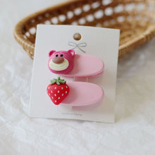 Load image into Gallery viewer, WH71101AC-Korean children's hairpins, cartoon asymmetrical clips, girls' duckbill clips, side clips, bangs clips, baby headdress accessories (5 pieces can be mixed and matched)