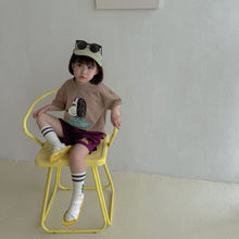 Load image into Gallery viewer, X90269TG-Children's summer suit girls sports 2022 new pure cotton little boy cartoon casual baby short-sleeved two-piece suit