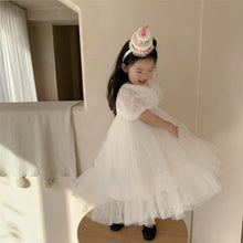 Load image into Gallery viewer, 23061DS-Korean style white lace fairy birthday catwalk dress
