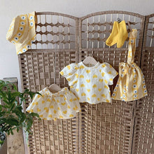 Load image into Gallery viewer, TG68168-Summer girl suit baby internet celebrity fashionable children's personality trend brand fresh cute love short-sleeved T-shirt shorts