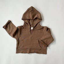 Load image into Gallery viewer, BB2234SE-2022 Autumn and Winter New Children's Clothing Japanese Girls Solid Color V-neck Hooded Sweater Parent-child Clothing