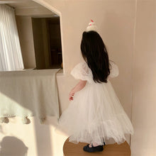 Load image into Gallery viewer, 23061DS-Korean style white lace fairy birthday catwalk dress
