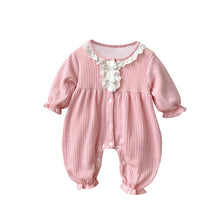 Load image into Gallery viewer, 2303209LS-Baby hollow lace bow cute jumpsuit