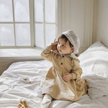 Load image into Gallery viewer, Y9386LS-Autumn Newborn Baby Two-Button Long-Sleeved Jumpsuit + Bib