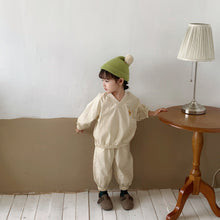 Load image into Gallery viewer, Q91006TG-Korean children's clothing children's baby spring and autumn suits boys and girls 2022 new children's clothing Korean version pure cotton two-piece suit trend