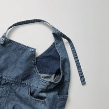 Load image into Gallery viewer, 1127LS-Soft denim ~ Korean children's clothing summer children's denim suspender shorts boys and girls adjustable jumpsuit