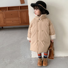 Load image into Gallery viewer, D60277SE- Winter solid color 90 white duck down medium and long bread down jacket