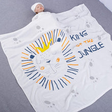 Load image into Gallery viewer, WH6202AC-Double-layer bamboo cotton baby blanket children's quilt thin air-conditioning summer quilt baby bamboo fiber ice silk blanket wholesale