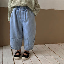 Load image into Gallery viewer, Q90603PA-2022 New Spring and Autumn Korean Children's Clothing Children's Wide-leg Jeans Boys and Girls Baby Loose Casual Long Pants