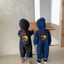 Load image into Gallery viewer, Q90523PA-Children's denim jumpsuit baby girl fashionable 2022 new spring and autumn clothes boy workwear jumpsuit pants trend