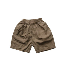 Load image into Gallery viewer, 1108PA-Forest Ramie Multicolor~Children's Summer Retro All-match Shorts for Boys and Girls Korean Casual Shorts