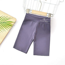 Load image into Gallery viewer, 30701PA- Summer thin high waist outer wear yoga pants five-point shark pants for middle and large children