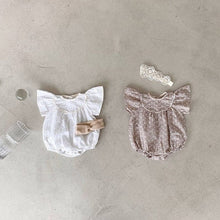 Load image into Gallery viewer, Y9221LS-Summer solid color hollow embroidery triangle bodysuit