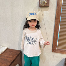 Load image into Gallery viewer, C81113SE- Spring and Autumn Pure Cotton Thin Korean Style Children's Loose Long Sleeve Top
