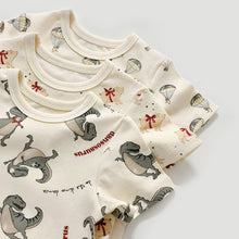 Load image into Gallery viewer, 40603LS-Summer Korean version of pure cotton full version printed short-sleeved bodysuit