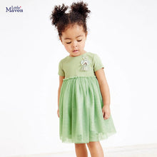 Load image into Gallery viewer, S1516DS-Little maven summer solid color breathable mesh dress