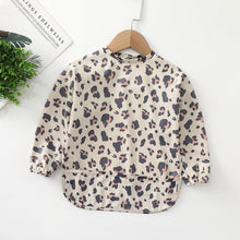 Load image into Gallery viewer, 000263SE-Danish children's long-sleeved pu reverse wear baby eating clothes bib super soft waterproof baby rice pocket