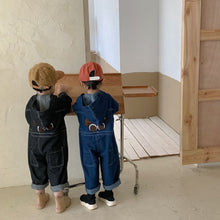 Load image into Gallery viewer, Q90523PA-Children's denim jumpsuit baby girl fashionable 2022 new spring and autumn clothes boy workwear jumpsuit pants trend