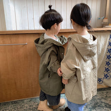 Load image into Gallery viewer, Q90579SE-Children's jacket, mid-length, boys' autumn clothing, girls' hooded windbreaker, 2022 new spring and autumn stylish baby tops