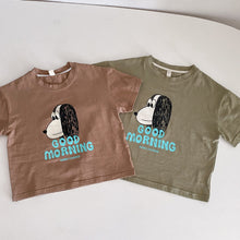 Load image into Gallery viewer, X90269TG-Children's summer suit girls sports 2022 new pure cotton little boy cartoon casual baby short-sleeved two-piece suit