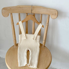 Load image into Gallery viewer, M2021TG-Spring and Autumn Christmas Knitted Polka Dot Long Sleeve Top & Striped Overalls