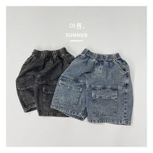 Load image into Gallery viewer, 1195PA-Summer Korean style pocket casual workwear jeans