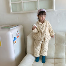 Load image into Gallery viewer, D90586JG-Winter Thickened Plus Velvet Three-layer Quilted Homewear Set