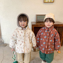 Load image into Gallery viewer, D91103SE-Autumn and winter bear long-sleeved double pocket jacket