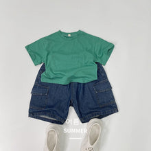 Load image into Gallery viewer, 1192PA-Summer Korean children's workwear denim shorts