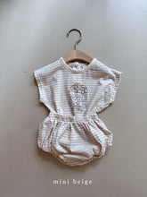 Load image into Gallery viewer, 6109TG-Summer popcorn striped top + butt pants set