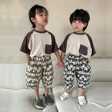 Load image into Gallery viewer, X81962PA-Summer thin casual loose cotton full version of English print shorts