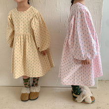 Load image into Gallery viewer, Q90912DS-Girls' dress autumn 2022 new spring and autumn stylish children's wear pure cotton brushed baby princess skirt