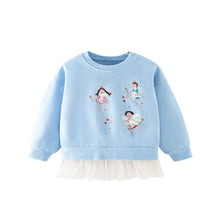 Load image into Gallery viewer, <Taiwan Pavilion> 7617SE-malwee autumn European and American small and medium-sized children's cotton girls long-sleeved skirt top