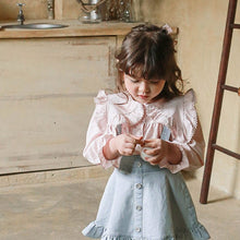 Load image into Gallery viewer, S670SE-Spring Korean style lapel trumpet sleeve shirt top