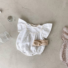 Load image into Gallery viewer, Y9221LS-Summer solid color hollow embroidery triangle bodysuit