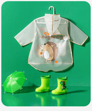 Load image into Gallery viewer, YY218AC- Bear children's boys and girls raincoat cloak waterproof raincoat student school kindergarten baby raincoat