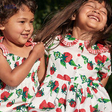 Load image into Gallery viewer, 53168DS-Little maven3 Summer European and American cute woven strawberry full print dress