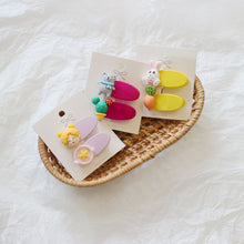 Load image into Gallery viewer, WH71101AC-Korean children's hairpins, cartoon asymmetrical clips, girls' duckbill clips, side clips, bangs clips, baby headdress accessories (5 pieces can be mixed and matched)