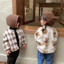 Load image into Gallery viewer, D60029SE-Autumn and winter Korean style plus velvet lamb wool long-sleeved jacket