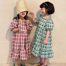 Load image into Gallery viewer, X81570DS-Summer Korean style pure cotton puff sleeve dress