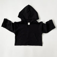 Load image into Gallery viewer, BB2234SE-2022 Autumn and Winter New Children's Clothing Japanese Girls Solid Color V-neck Hooded Sweater Parent-child Clothing