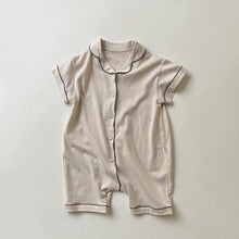 Load image into Gallery viewer, Y9332LS- Summer open-chested thin breathable short-sleeved crawling suit