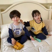 Load image into Gallery viewer, D90787TG- Korean version of contrasting color printing long-sleeved suit