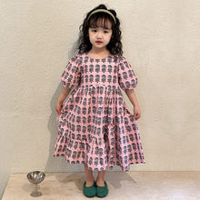 Load image into Gallery viewer, X81570DS-Summer Korean style pure cotton puff sleeve dress