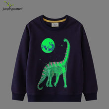 Load image into Gallery viewer, 3162SE-European and American style boy's round neck dinosaur long-sleeved bottoming shirt