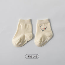 Load image into Gallery viewer, CT001AC-Children's socks 2022 autumn new Korean cartoon trendy mid-tube socks baby non-slip floor socks baby socks