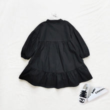 Load image into Gallery viewer, 22102PCW-Summer Japanese cotton loose irregular lace casual dress parent-child wear