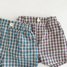 Load image into Gallery viewer, X90278PA-Children's shorts for outer wear, baby Japanese plaid children's clothing, summer thin style, 2022 new casual little boy pants