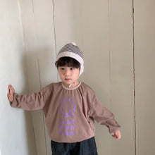 Load image into Gallery viewer, Q90388SE-Korean children's clothing children's spring and autumn style long-sleeved simple printed T-shirt boys and girls baby Korean cotton T-shirt bottoming shirt top